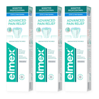 3X Elmex Tandpasta Sensitive Professional Gentle Whitening 75 ml