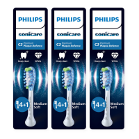 3X Philips Sonicare Opzetborstels C3 Premium Plaque Defence Wit HX9045/87 5 stuks