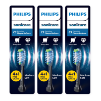 3X Philips Sonicare Opzetborstels C3 Premium Plaque Defence Zwart HX9045/88 5 stuks