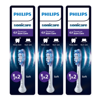 3X Philips Sonicare Opzetborstels G3 Premium Gum Care Wit HX9052/87 2 stuks