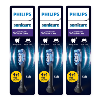 3X Philips Sonicare Opzetborstels G3 Premium Gum Care Zwart HX9055/88 5 stuks