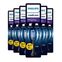 6X Philips Sonicare Opzetborstels G3 Premium Gum Care Zwart HX9055/88 5 stuks