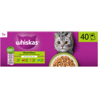 Whiskas Pouch Adult 1+ Gelei Mix Sel MP 40x85 gr
