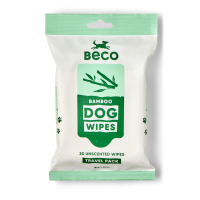 Beco Bamboo Wipes Travel Pack Ongeparfumeerd 20 stuks