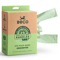 Beco Poop Bags Recycled Handles Ongeparfumeerd 270 stuks