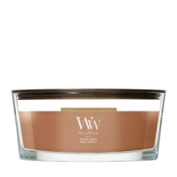 2E halve prijs: WoodWick Radiant Amber Ellipse Candle Bruin