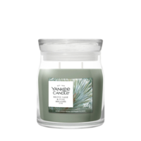 2E halve prijs: Yankee Candle Silver Sage & Pine Medium Jar Groen