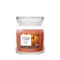 2E halve prijs: Yankee Candle Spiced Pumpkin Medium Jar Bruin