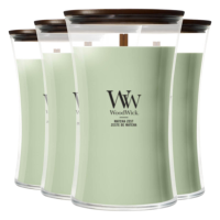 4X WoodWick Matcha Zest Large Candle Groen
