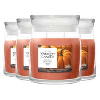 4X Yankee Candle Spiced Pumpkin Medium Jar Bruin
