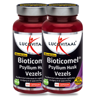 2X Lucovitaal Psyllium Husk Vezels Bioticomel 60 capsules