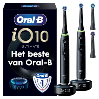 Oral B Oral B iO 10 Elektrische Tandenborstel Duo Zwart en Zwart 2 stuks