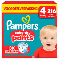 2X Pampers Baby Dry Luierbroekjes Maat 4 (9 15 kg) 108 stuks