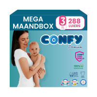 8X Confy Premium Luiers Maat 3 Midi 4 9kg 36 stuks