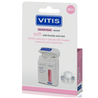 Vitis Waxed Dental Floss Soft 50 meter
