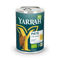 12X Yarrah Bio Hondenvoer Paté Kip 400 gr