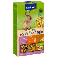 Vitakraft Konijn Kracker Bosbes   Honing   Popcorn 3 stuks