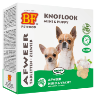 16X BF Petfood Hondensnoepjes Anti Vlo Knoflook   Zeewier Mini 100 stuks