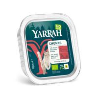 Yarrah Bio Kattenvoer Chunks Kip & Rund 100 gr