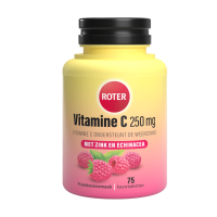 2X Roter Vitamine C 250 mg Weerstand Framboos 75 kauwtabletten