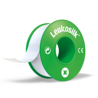 3X Leukosilk Hechtpleister 5 mx 1.25Cm