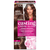 6X L'Oréal Casting Crème Gloss Semi Permanente Haarkleuring 500 Lichtbruin