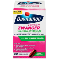 4X Davitamon Compleet Mama Omega 3 Visolie 60 capsules