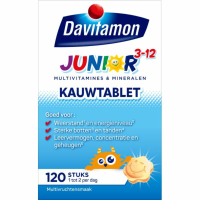 4X Davitamon Junior 3+ Multivruchten 120 kauwtabletten