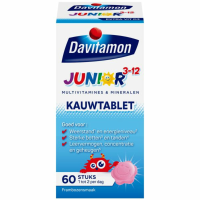 Davitamon Junior 3+ Kauwvitamines Framboos 60 kauwtabletten