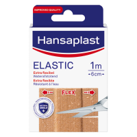 6X Hansaplast Elastic 1 m x 6 cm