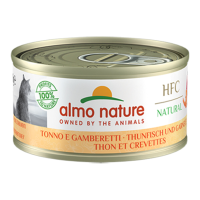 24X Almo Nature HFC Natural Kattenvoer Nat Tonijn & Garnaal 70 gr