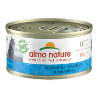 24X Almo Nature HFC Kattenvoer Nat in Gelei Makreel 70 gr