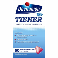 4X Davitamon Tiener 12+ Aardbei 60 kauwtabletten