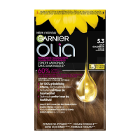 3X Garnier Olia Permanente Crèmekleuring 5.3 Licht Goudbruin