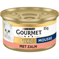 Gourmet Gold Kattenvoer Nat Mousse Zalm 85 gr