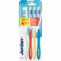 Jordan Tandenborstel Total Clean Medium 4 pack 4 stuks