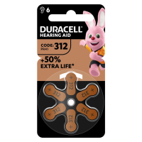 Duracell Gehoorapparaat Batterijen 312 6 stuks