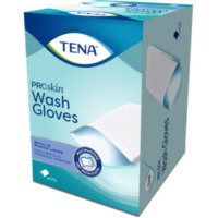 6X TENA Proskin Wash Gloves Plastic Binnenkant 175 stuks
