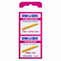 3X Stim U Dent Tandenstokers Thin Extra Dun 160 stuks