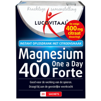 3X Lucovitaal Magnesium 400 Forte One a Day 20 sachets