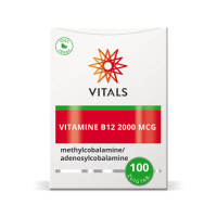 2X Vitals Vitamine B12 2000mcg 100 zuigtabletten