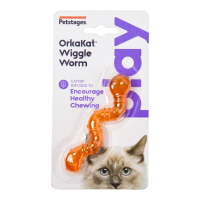 Petstages OrkaKat Catnip Wiggle Worm Oranje 10,1 x 18,4 x 1,0 cm