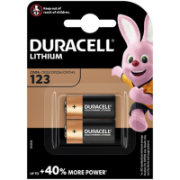 2X Duracell Ultra Foto Batterij 123 2 stuks