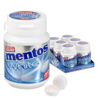 Mentos White Sweet Mint Suikervrij 6 x 40 stuks
