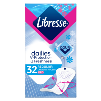 15X Libresse Regular Inlegkruisjes Deo Fresh 32 stuks