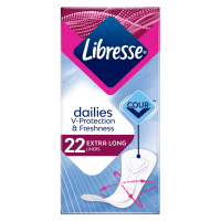 10X Libresse Inlegkruisjes Extra Long 22 stuks