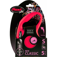 Flexi Rollijn Classic Koord 5 mtr tot 12 kg Rood