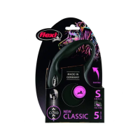 Flexi Rollijn Classic Koord 5 mtr tot 12 kg Zwart