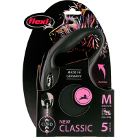 Flexi Rollijn Classic Koord 5 mtr tot 20 kg Zwart