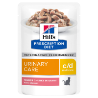 Hill's Prescription Diet Kattenvoer Nat c/d Multicare Urinary Care Zalm 12 x 85 gr